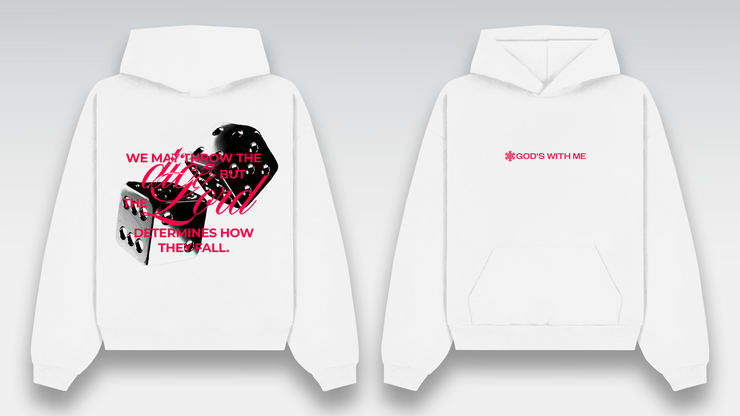 Hoddie Dices Withe - Silver Collection